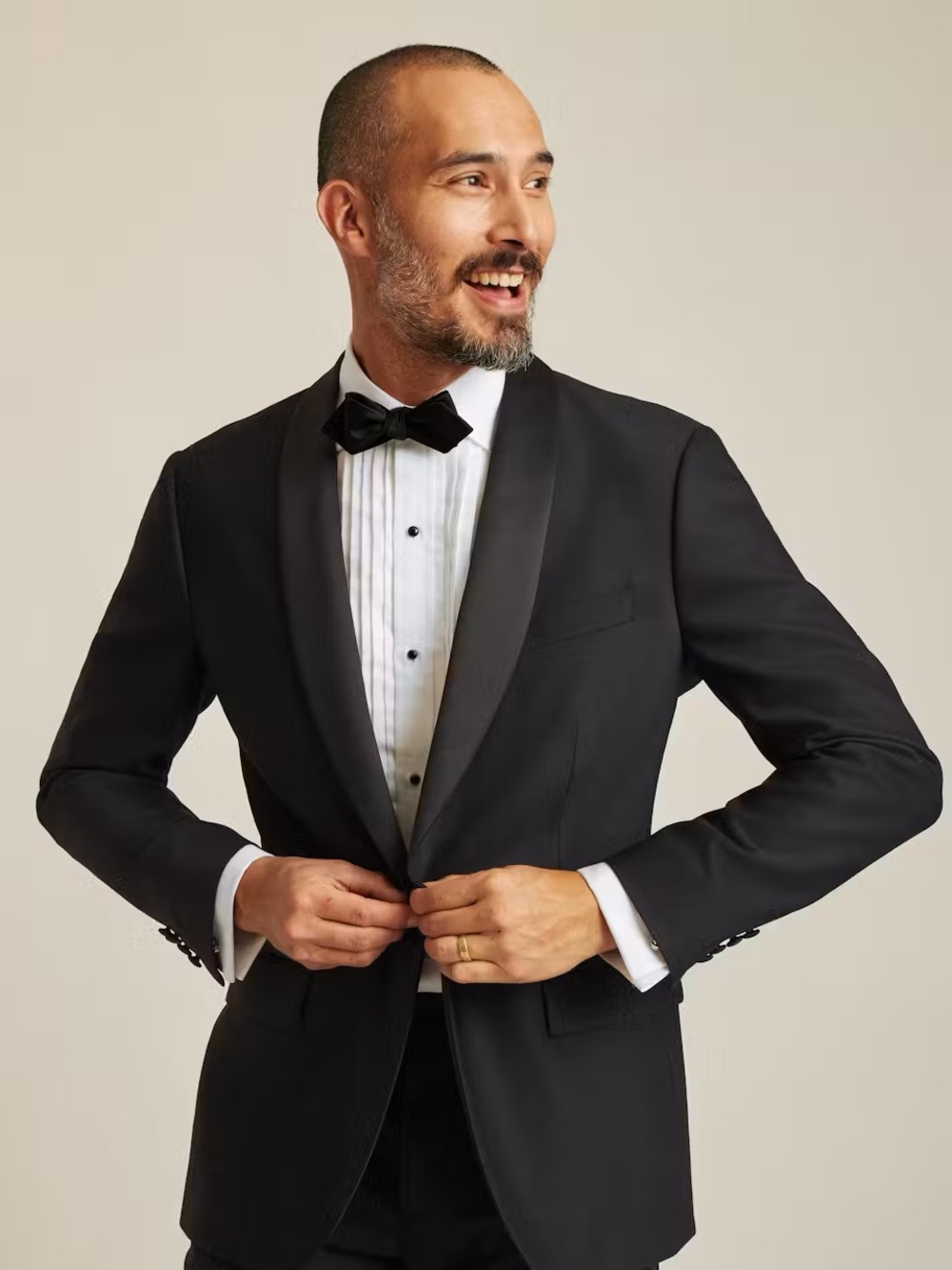Bonobos black wool tux jacket